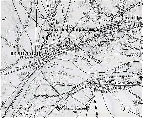 Карта колонии Новоберислав